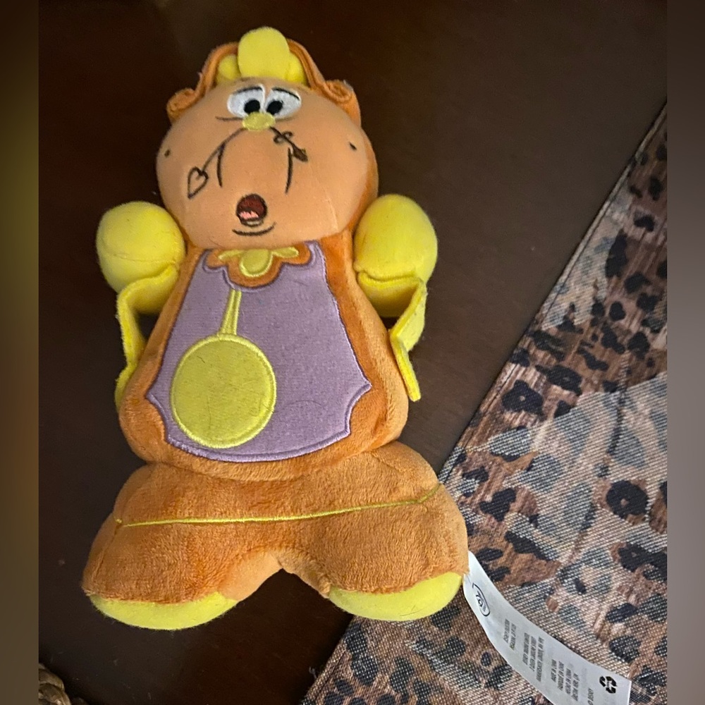 Disney Cogsworth the clock plush